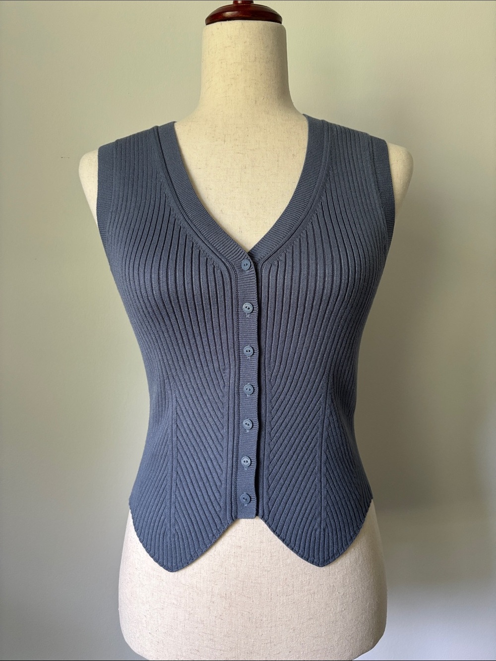 NWT AllSaints Cruz Ribbed Knit Vest